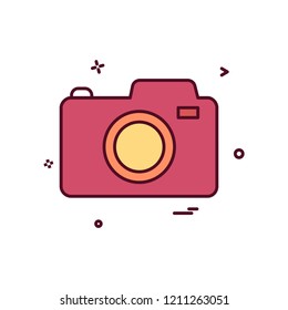 Camera icon design vector