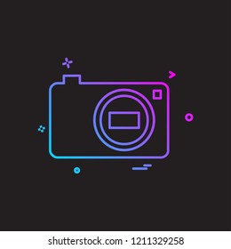Camera icon design vector