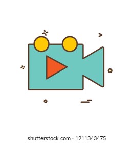 Camera icon design vector