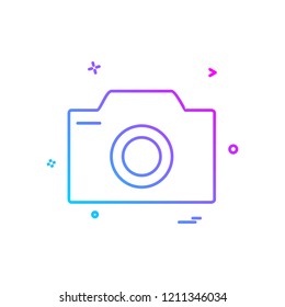 Camera icon design vector