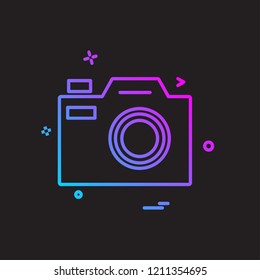Camera icon design vector