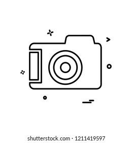 Camera icon design vector