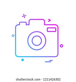 Camera icon design vector