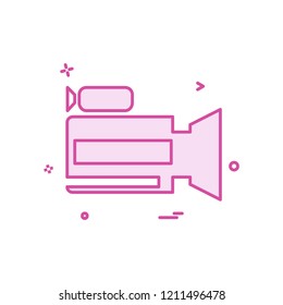 Camera icon design vector