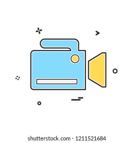 Camera icon design vector