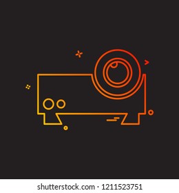 Camera icon design vector