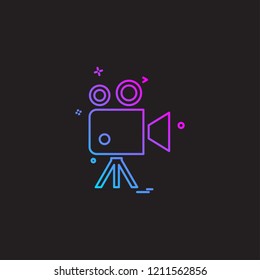 Camera icon design vector 