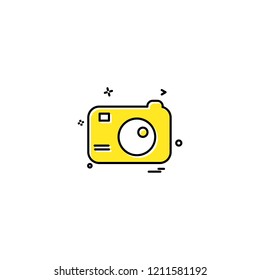 Camera icon design vector 