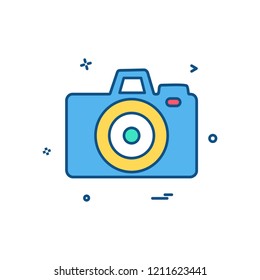 Camera icon design vector
