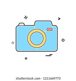 Camera icon design vector