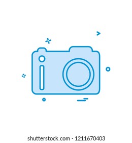 Camera icon design vector