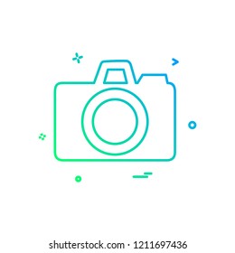 Camera icon design vector