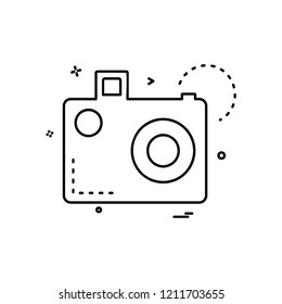 Camera icon design vector