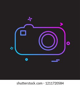 Camera icon design vector
