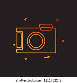 Camera icon design vector