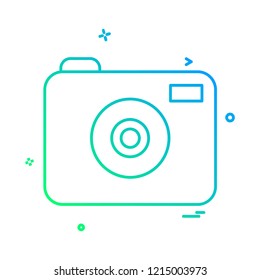 Camera icon design vector