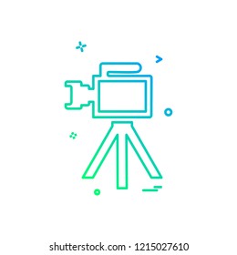 Camera icon design vector