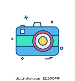 Camera icon design vector