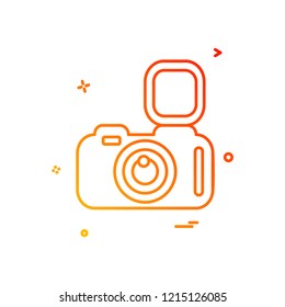 Camera icon design vector