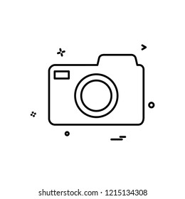 Camera icon design vector