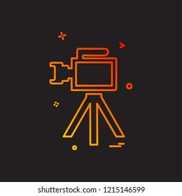 Camera icon design vector