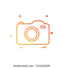 Camera icon design vector