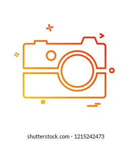 Camera icon design vector