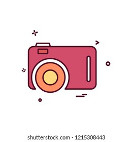 Camera icon design vector