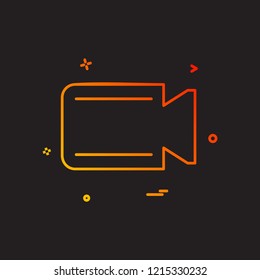 Camera icon design vector