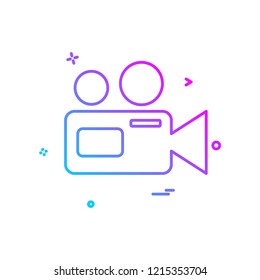 Camera icon design vector