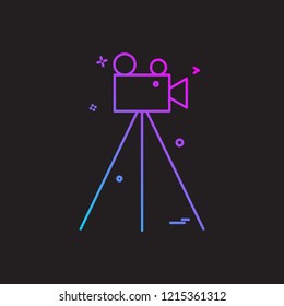 Camera icon design vector