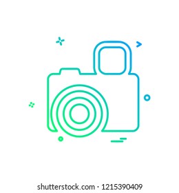Camera icon design vector