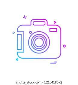 Camera icon design vector