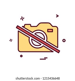 Camera icon design vector