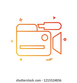 Camera icon design vector