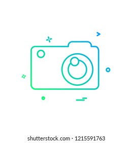 Camera icon design vector