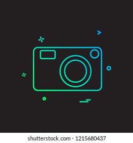Camera icon design vector