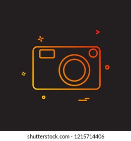Camera icon design vector