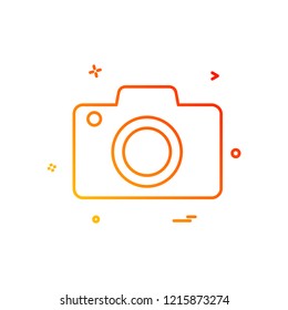 Camera icon design vector