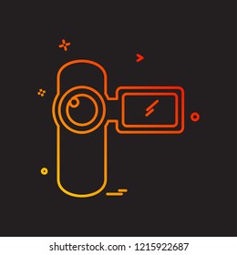 Camera icon design vector