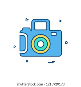 Camera icon design vector