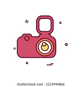 Camera icon design vector