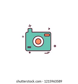 Camera icon design vector 