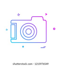 Camera icon design vector