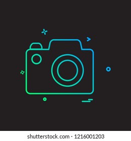 Camera icon design vector