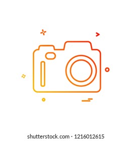 Camera icon design vector