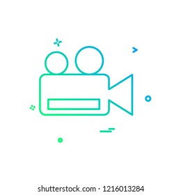 Camera icon design vector