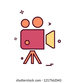 Camera icon design vector