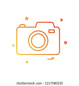 Camera icon design vector
