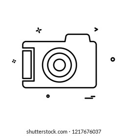 Camera icon design vector